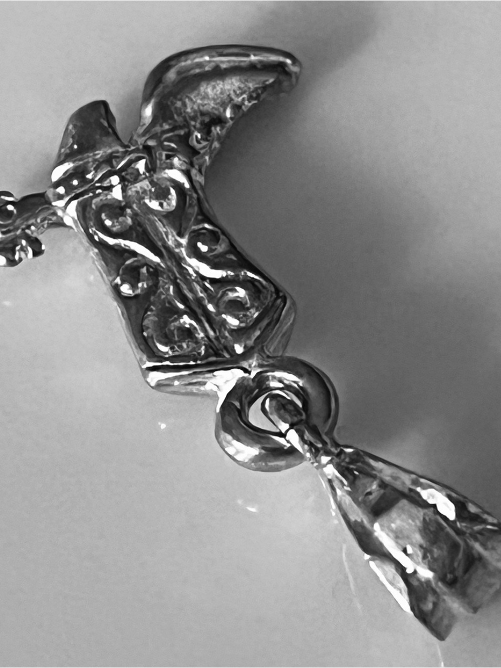 Sterling Silver Cowboy Boot Pendant Necklace Charm - Picture 4 of 10